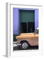 Cuba Fuerte Collection - Retro Orange Car II-Philippe Hugonnard-Framed Photographic Print