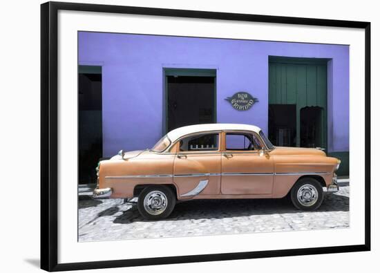 Cuba Fuerte Collection - Retro Orange Car-Philippe Hugonnard-Framed Photographic Print