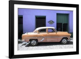 Cuba Fuerte Collection - Retro Orange Car-Philippe Hugonnard-Framed Photographic Print