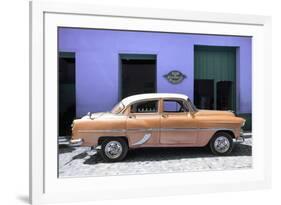 Cuba Fuerte Collection - Retro Orange Car-Philippe Hugonnard-Framed Photographic Print