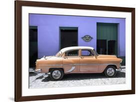 Cuba Fuerte Collection - Retro Orange Car-Philippe Hugonnard-Framed Photographic Print