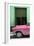 Cuba Fuerte Collection - Retro Pink Car II-Philippe Hugonnard-Framed Photographic Print