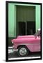 Cuba Fuerte Collection - Retro Pink Car II-Philippe Hugonnard-Framed Photographic Print