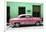 Cuba Fuerte Collection - Retro Pink Car-Philippe Hugonnard-Framed Photographic Print