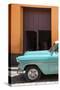 Cuba Fuerte Collection - Retro Turquoise Car II-Philippe Hugonnard-Stretched Canvas