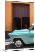 Cuba Fuerte Collection - Retro Turquoise Car II-Philippe Hugonnard-Mounted Photographic Print