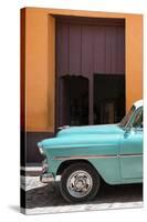 Cuba Fuerte Collection - Retro Turquoise Car II-Philippe Hugonnard-Stretched Canvas