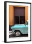 Cuba Fuerte Collection - Retro Turquoise Car II-Philippe Hugonnard-Framed Photographic Print