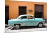 Cuba Fuerte Collection - Retro Turquoise Car-Philippe Hugonnard-Mounted Photographic Print