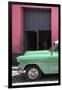 Cuba Fuerte Collection - Retro Vert Car II-Philippe Hugonnard-Framed Photographic Print