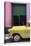 Cuba Fuerte Collection - Retro Yellow Car II-Philippe Hugonnard-Stretched Canvas