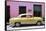 Cuba Fuerte Collection - Retro Yellow Car-Philippe Hugonnard-Framed Stretched Canvas