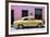 Cuba Fuerte Collection - Retro Yellow Car-Philippe Hugonnard-Framed Photographic Print