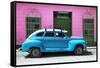 Cuba Fuerte Collection - Skyblue Vintage Car-Philippe Hugonnard-Framed Stretched Canvas