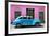 Cuba Fuerte Collection - Skyblue Vintage Car-Philippe Hugonnard-Framed Photographic Print