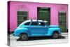 Cuba Fuerte Collection - Skyblue Vintage Car-Philippe Hugonnard-Stretched Canvas