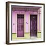 Cuba Fuerte Collection SQ - 612 Street Havana - Pink and Yellow-Philippe Hugonnard-Framed Photographic Print