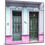 Cuba Fuerte Collection SQ - 612 Street Havana - Powder blue and Pink-Philippe Hugonnard-Mounted Photographic Print