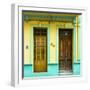 Cuba Fuerte Collection SQ - 612 Street Havana - Yellow and Green-Philippe Hugonnard-Framed Photographic Print