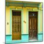 Cuba Fuerte Collection SQ - 612 Street Havana - Yellow and Green-Philippe Hugonnard-Mounted Photographic Print