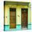 Cuba Fuerte Collection SQ - 612 Street Havana - Yellow and Green-Philippe Hugonnard-Stretched Canvas