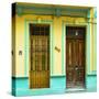 Cuba Fuerte Collection SQ - 612 Street Havana - Yellow and Green-Philippe Hugonnard-Stretched Canvas