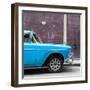 Cuba Fuerte Collection SQ - 615 Street and Blue Car-Philippe Hugonnard-Framed Photographic Print