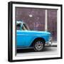 Cuba Fuerte Collection SQ - 615 Street and Blue Car-Philippe Hugonnard-Framed Photographic Print