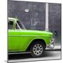 Cuba Fuerte Collection SQ - 615 Street and Green Car-Philippe Hugonnard-Mounted Photographic Print
