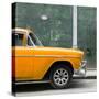 Cuba Fuerte Collection SQ - 615 Street and Orange Car-Philippe Hugonnard-Stretched Canvas