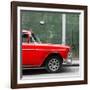 Cuba Fuerte Collection SQ - 615 Street and Red Car-Philippe Hugonnard-Framed Photographic Print