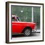 Cuba Fuerte Collection SQ - 615 Street and Red Car-Philippe Hugonnard-Framed Photographic Print