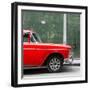 Cuba Fuerte Collection SQ - 615 Street and Red Car-Philippe Hugonnard-Framed Photographic Print