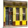 Cuba Fuerte Collection SQ - 708 Street Yellow Facade-Philippe Hugonnard-Mounted Photographic Print