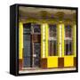 Cuba Fuerte Collection SQ - 708 Street Yellow Facade-Philippe Hugonnard-Framed Stretched Canvas