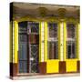 Cuba Fuerte Collection SQ - 708 Street Yellow Facade-Philippe Hugonnard-Stretched Canvas