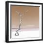 Cuba Fuerte Collection SQ - Alone on the White Sandy Beach - Pastel Orange-Philippe Hugonnard-Framed Photographic Print