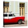 Cuba Fuerte Collection SQ - American Classic Car Red & White-Philippe Hugonnard-Stretched Canvas