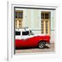 Cuba Fuerte Collection SQ - American Classic Car Red & White-Philippe Hugonnard-Framed Photographic Print