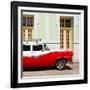 Cuba Fuerte Collection SQ - American Classic Car Red & White-Philippe Hugonnard-Framed Photographic Print