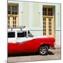 Cuba Fuerte Collection SQ - American Classic Car Red & White-Philippe Hugonnard-Mounted Photographic Print