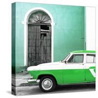 Cuba Fuerte Collection SQ - American Classic Car White and Green-Philippe Hugonnard-Stretched Canvas