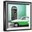 Cuba Fuerte Collection SQ - American Classic Car White and Green-Philippe Hugonnard-Framed Photographic Print