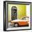 Cuba Fuerte Collection SQ - American Classic Car White and Orange-Philippe Hugonnard-Framed Photographic Print