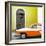 Cuba Fuerte Collection SQ - American Classic Car White and Orange-Philippe Hugonnard-Framed Photographic Print