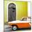 Cuba Fuerte Collection SQ - American Classic Car White and Orange-Philippe Hugonnard-Mounted Photographic Print