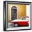 Cuba Fuerte Collection SQ - American Classic Car White and Red-Philippe Hugonnard-Framed Photographic Print