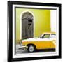 Cuba Fuerte Collection SQ - American Classic Car White and Yellow-Philippe Hugonnard-Framed Photographic Print