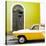 Cuba Fuerte Collection SQ - American Classic Car White and Yellow-Philippe Hugonnard-Stretched Canvas