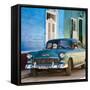 Cuba Fuerte Collection SQ - American Classic Car-Philippe Hugonnard-Framed Stretched Canvas